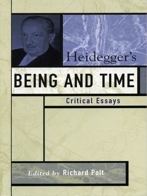 cover image of Heidegger's Being and Time